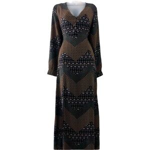 Le Kate maxi dress slit skirt cut out back size Large